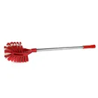 Stainless steel handle toilet brush Double sides Hockey brush