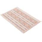 Chinese factory supply geometric stripe light brown carpet and rugs with lace dinning room bedroom toilet mat nonslip
