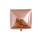 24 Inch Rose Gold 4D Square Wedding Ballons Helium Foil Cube Balloons