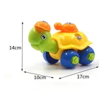 Diy assembly tortoise apart kids educational toys With the hand turn or electric drill table game