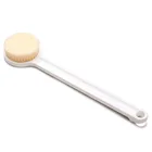 China Supplier round brush head long plastic handle body mask brush