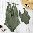 custom solid one piece baby girl swimwear wholesale kids bikini swimsuit for women