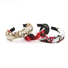 Wholesale Spot Goods Multi Pattern Bow Knot Fabric Cover Pretty Girl Hair Band Head Hoop