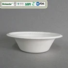 Biodegradable Disposable Sugarcane Bagasse Soup Salad Bowl with Lid
