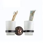 bathroom tumbler holder aluminium double toilet tumbler holder