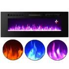 60" decorative cheap built in wall mounted insert electric fire place fireplace