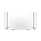 Table Nail Plexiglass Shield Acrylic Cashier Sneeze Guard Table Nail Shield