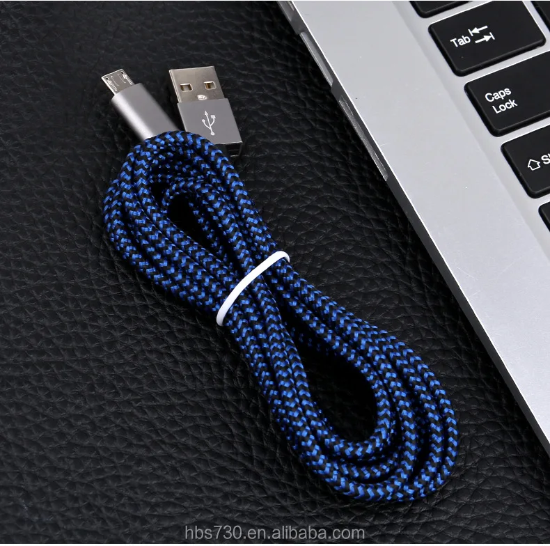 Hot sell Braided for lighting charging cables metal connector micro usb cable data transfer charging usb cable - ANKUX.COM