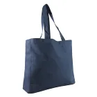 Customized natural canvas tote bag with pocket