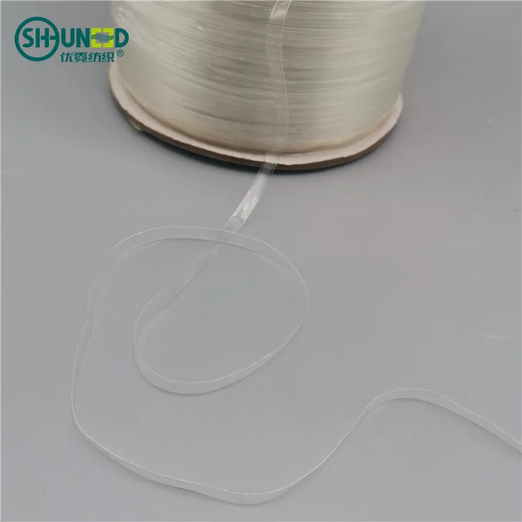 Hotsale underwear transparent bands TPU elastic clear tape