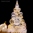 Toprex Decor outdoor waterproof light up giant ball christmas tree