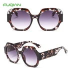Designer Authentic Polygon Printing Frame Round Shade Women Men Sunglasses