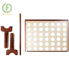 Fun Wooden 4 in a Row Game Large Connect Four Game