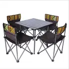 lightweight outdoor portable folding garden table and chair set