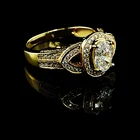 18k gold plated rings cubic zircon stone women rings solid s925 sterling silver ring band silver fashion design