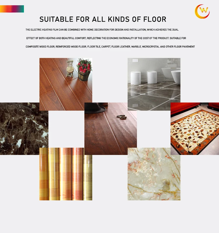 Efficient Far Infrared  Carbon fiber  Indoor Single Surface electric transparent Heating Film