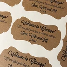 Custom self adhesive kraft paper label sticker printing
