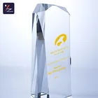 Award Trophy Awards Custom Blank Sandblasting Etched Award Trophy Crystal Block