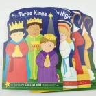 paper color printing die cut shape board book for kids learning
