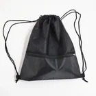 School Backpack Bag Black Color Promotional Polyester Drawstring Bag School Backpack With A String