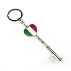 Modern style promotional small gift vintage key shape pendant home key decor holder keychain