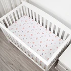 3 Piece Crib Bedding Set Baby Crib Autumn Jungle Theme 100% Cotton Pink Nursery Bedding