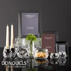 高品質donoucls 2.4 "x 4.8" 中卸売カスタマイズされたクリスタル手作り花瓶家の結婚式の装飾