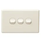 3 Gang SAA Australia Horizontal Approved Light Switches