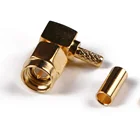 For Sma Male Ra Crimp Connector For Rg402 Rg405
