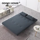 Living Room Furniture Modernmodern Foshan Factory Direct Supply Metal Frame Gray Blue Sofa Cum Bed Living Room Furniture