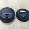High quality disposable plastic lid for paper cup Black/White plastic lid for paper coffee cup