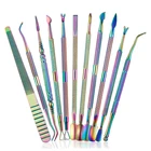 Professional Cuticle Pusher Remover Kit Manicure Pedicure Tools Set for Nails Care Beauty Clean Fingernails Toenails
