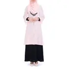New Design Fashionable Muslim Fabrics Galaxy Dubai Abaya Designs Islamic Clothing With Lady Blouse