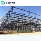 H-section Steel Prefabricated Steel Structure Metal Storage Shed Warehouse In Dubai