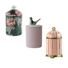 Home Use Unique Scented Soy Wax Candles Ceramic Jar Holder Container In Bulk