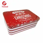 accept custom order rectangular empty jar christmas gitf tin box packaging