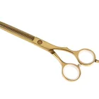 Customized gold color barber cutting scissor for hairdresser