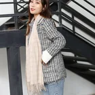 Plaid Hijab Shawl Wholesale Colorful 100% Acrylic Pashmina Stoles And Shawls For Women