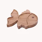 Cheap soy sauce dish round plate wood fish plate bamboo tray for nuts
