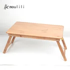 Factory supplier modern adjustable lifting folding table legs study desk bed bamboo laptop table