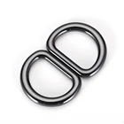 Zinc alloy Metal bag black 2 inch D Ring buckle for handbags
