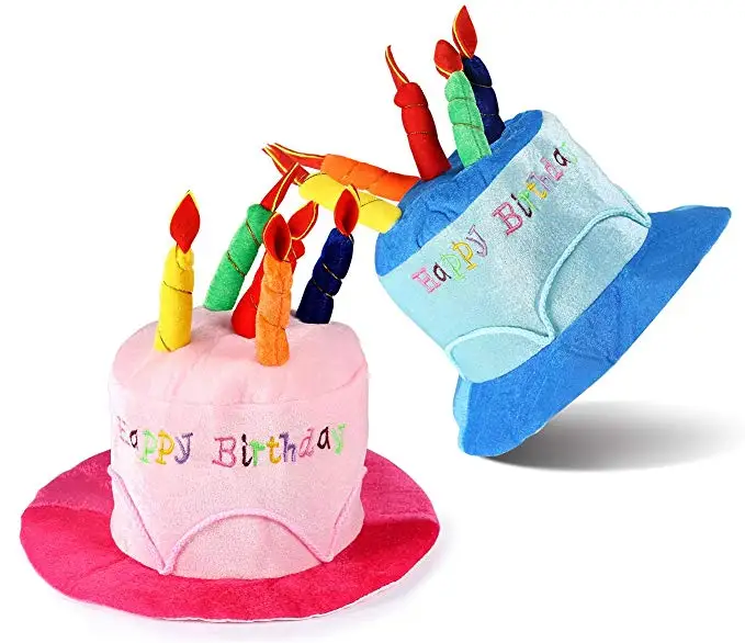 Venta caliente de alta calidad de los niños felices cumpleaños fiesta sombrero novedad pastel sombrero