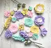 Wool Felt Fabric Flowers Create Headbands For Kids DIY Wreaths Garlands Accessories For Jewelry Kid's Room Wall Decoration