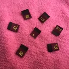 S,M,L size woven label,custom making size clothing label