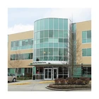Frame Exterior Building Facade Reflective Glass Visible Frame Aluminum Curtain Wall System