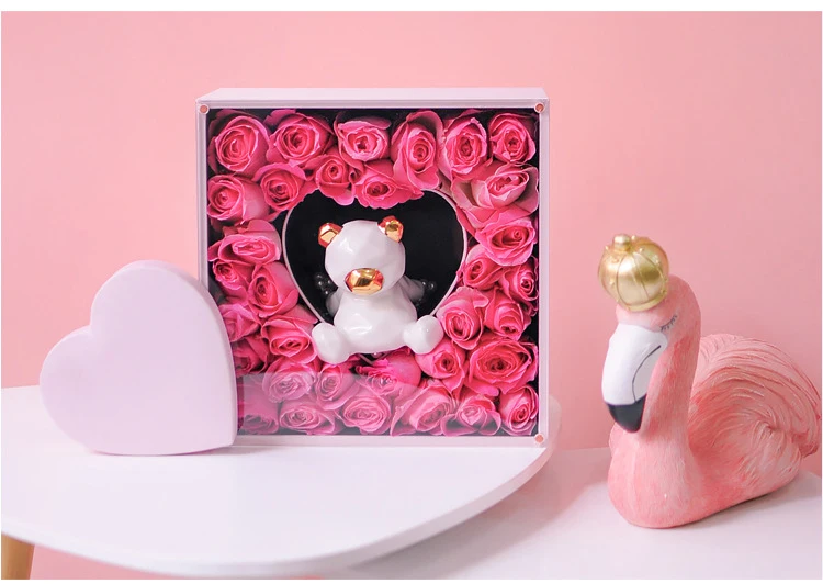 crystal lovers rose gift love carton valentines
