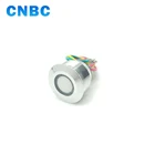 220v New Lights 22mm Diameter High Quality Metal Tri-color Indicator Lamp 12v 24v Waterproof Led Light with Wire Leading