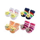 The autumn and winter thicken baby shoe socks cotton warm shoe socks newborn kids baby boy infant cotton cartoon shoe socks