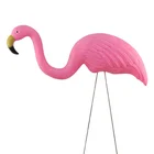 plastic pink flamingo for lawn ornament and garden decoration