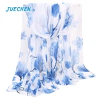 Wholesale Plain Georgette Muslim Korean Scarf Thick Bubble Heavy Chiffon Hijab